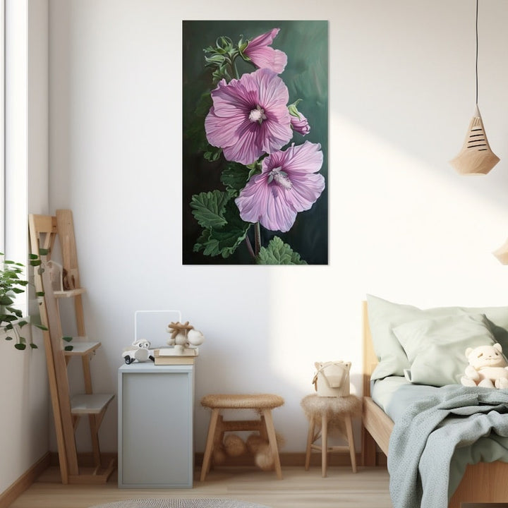 Tableau Fleur Mauve