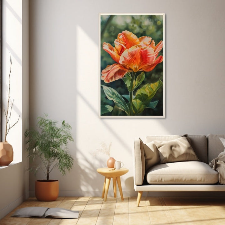 Tableau Fleur Métal