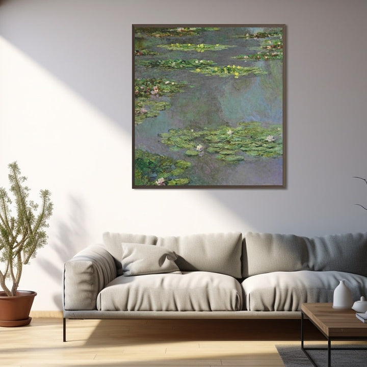 Tableau Fleur Monet, art mural décoration nature