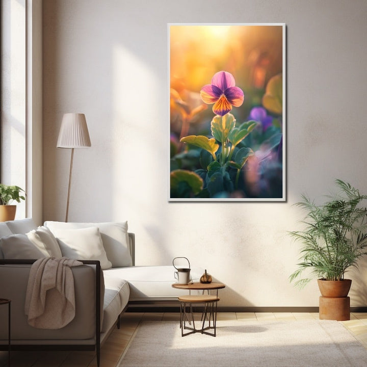 Tableau Fleur Violette