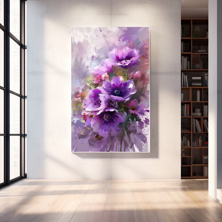 Tableau Fleurs Abstrait
