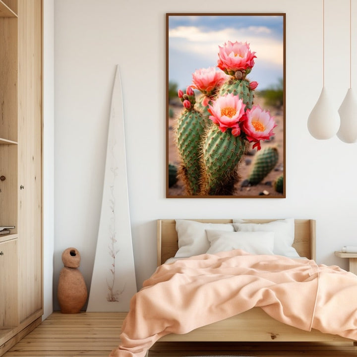 Tableau Fleurs Cactus