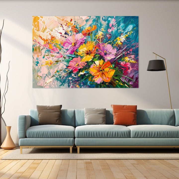 Tableau Fleurs Contemporain