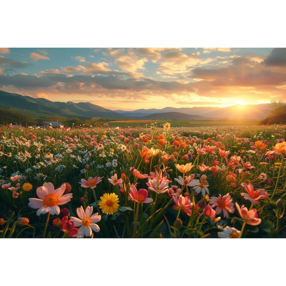 Tableau Fleurs De Printemps, art mural décoration nature