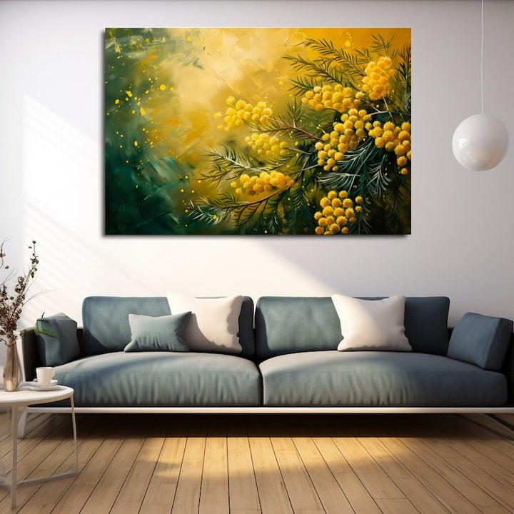 Tableau Fleurs Jaunes