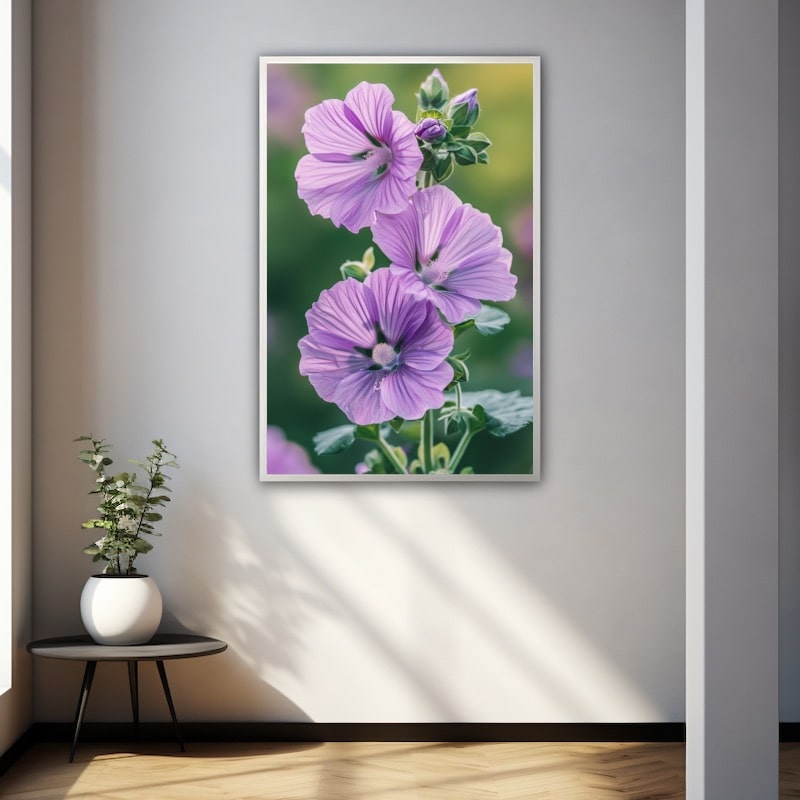 Tableau Fleurs Mauves