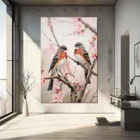 Thumbnail for Tableau Fleurs Oiseaux Japonais