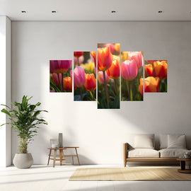 Tableau Fleurs Tulipes, art mural décoration nature