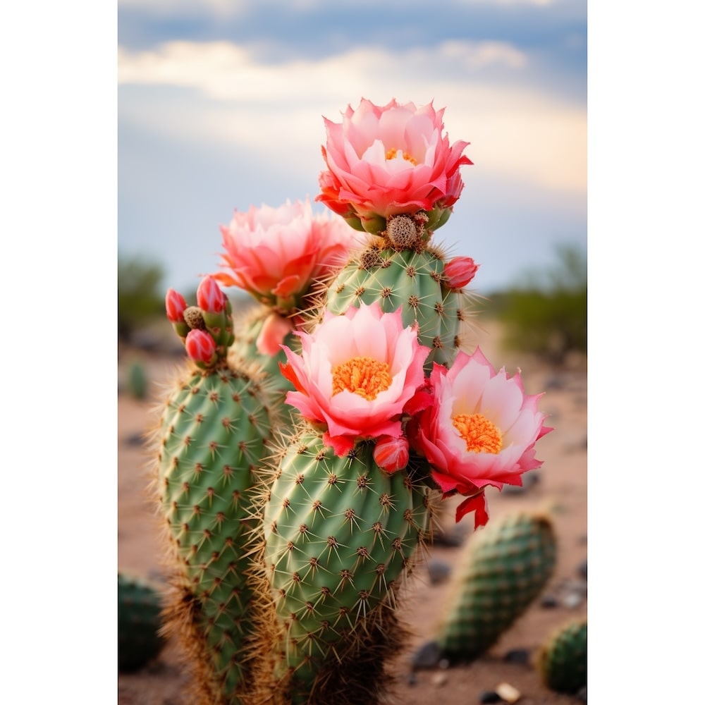 Tableau Fleurs de Cactus