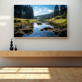 Tableau Forêt Été, art mural décoration nature