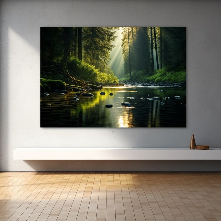 Tableau Forêt Moderne, art mural décoration nature