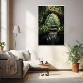 Tableau Forêt Romantique, art mural décoration nature