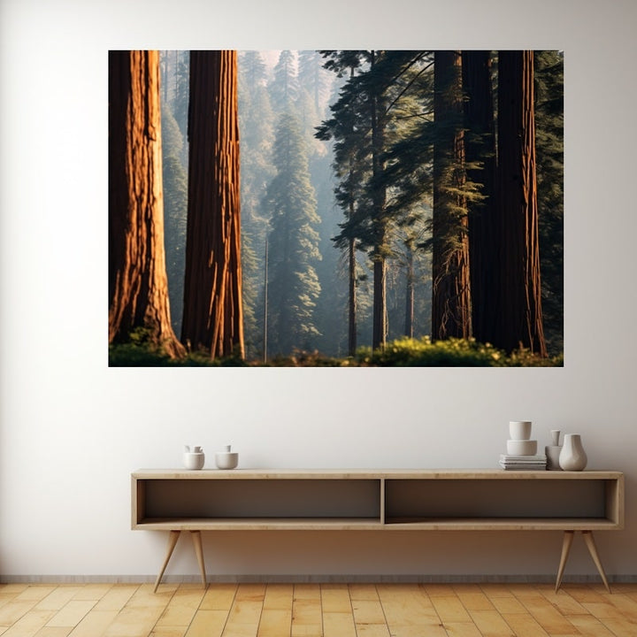 Tableau Forêt XXL, art mural décoration nature