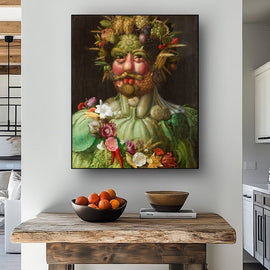 Tableau Fruits Arcimboldo, art mural décoration nature