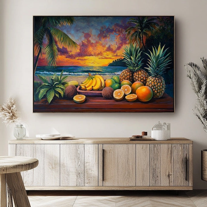 Tableau Fruits Exotiques, art mural décoration nature