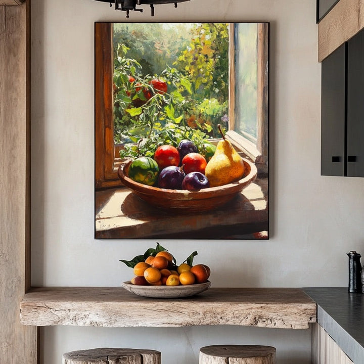 Tableau Fruits et Légumes, art mural décoration nature
