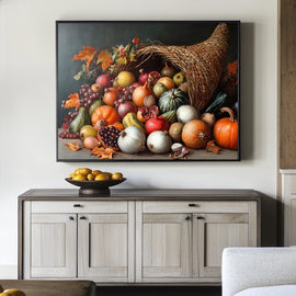Tableau Fruits et Légumes Peintre, art mural décoration nature