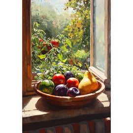 Tableau Fruits et Légumes, art mural décoration nature