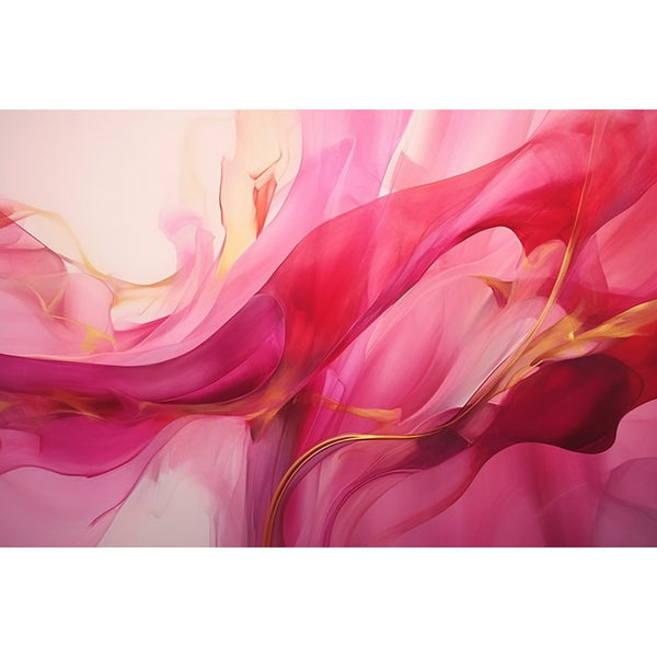 Tableau Rose Fuchsia, art mural décoration nature