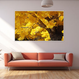Tableau Ginkgo, art mural décoration nature