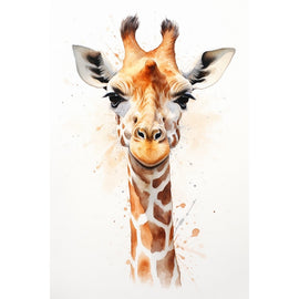 Tableau Girafe Aquarelle