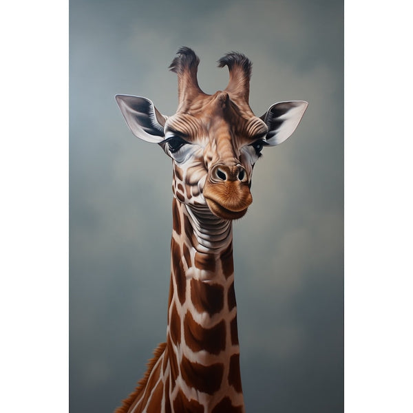 Tableau Portrait Girafe, art mural décoration nature