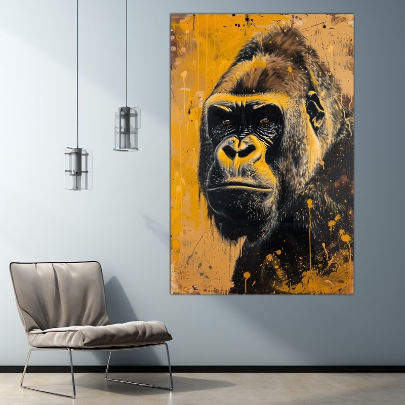  Tableau Gorille Art