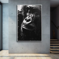 Thumbnail for Tableau Gorille Noir Et Blanc