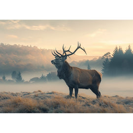 Tableau Cerf Grand Format, art mural décoration nature