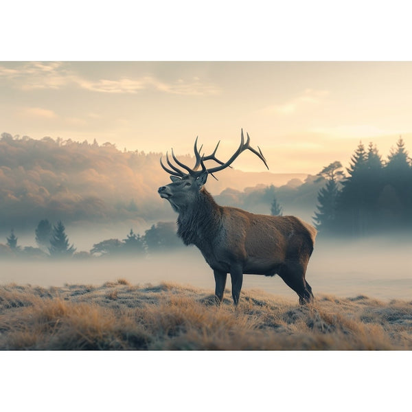 Tableau Cerf Grand Format, art mural décoration nature