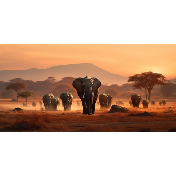 Tableau Éléphant Grand Format, art mural décoration nature