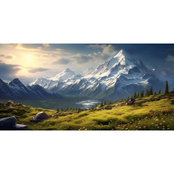 Tableau Montagne Grand Format, art mural décoration nature