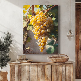 Tableau Grappe de Raisins, art mural décoration nature