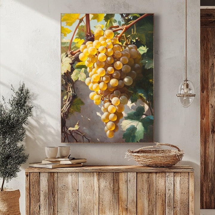 Tableau Grappe de Raisins, art mural décoration nature