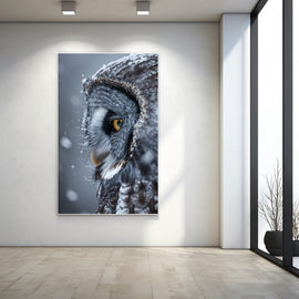 Tableau Hibou Moderne, art mural décoration nature