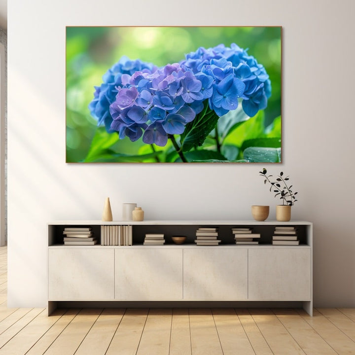 Tableau Hortensia Bleu