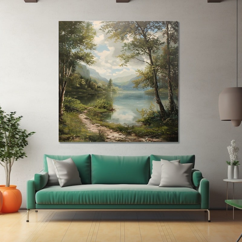 Tableau Huile Paysage