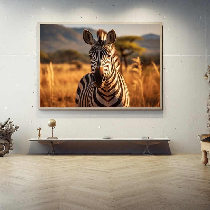 Tableau Image de Zèbre, art mural décoration nature