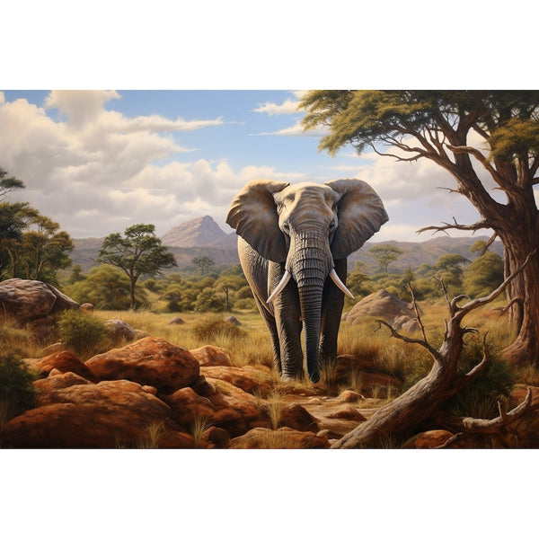 Tableau Éléphant Image, art mural décoration nature