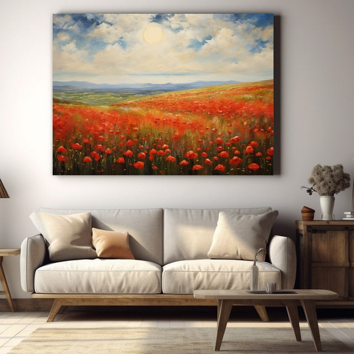 Tableau Impressionniste Coquelicot