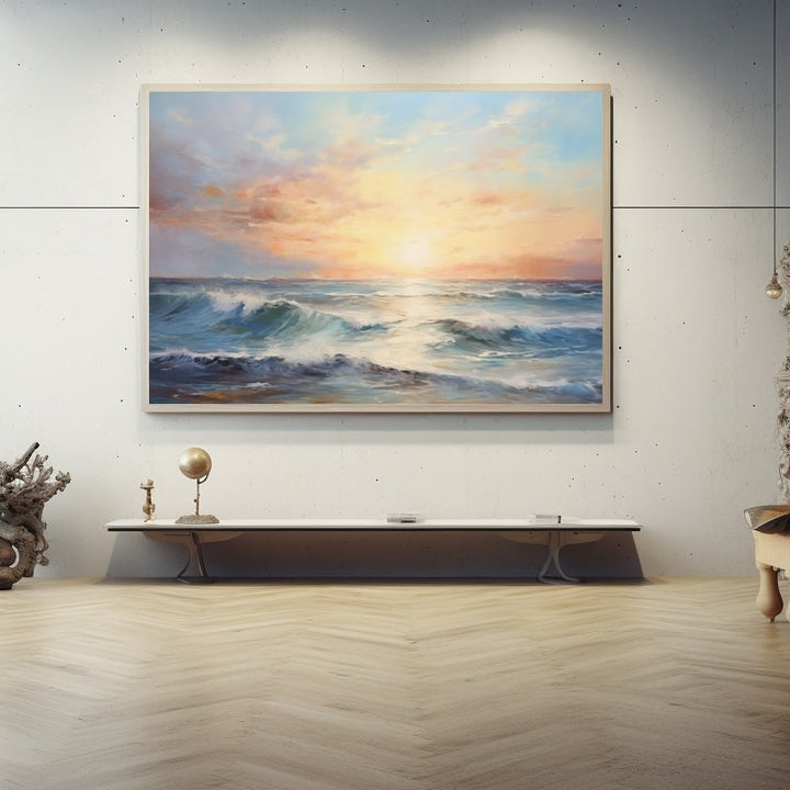Tableau Impressionniste Mer, art mural décoration nature