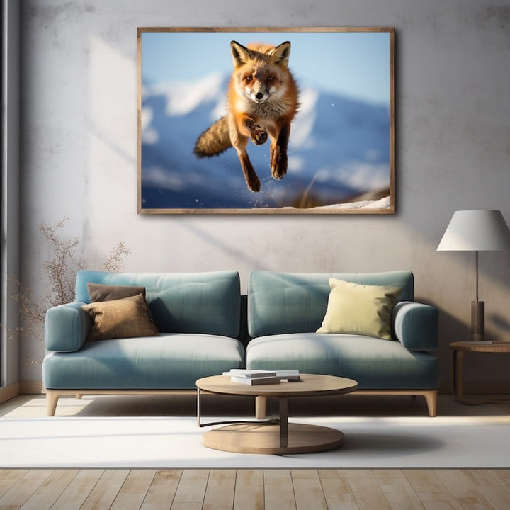 Tableau Imprimé Renard, art mural décoration nature