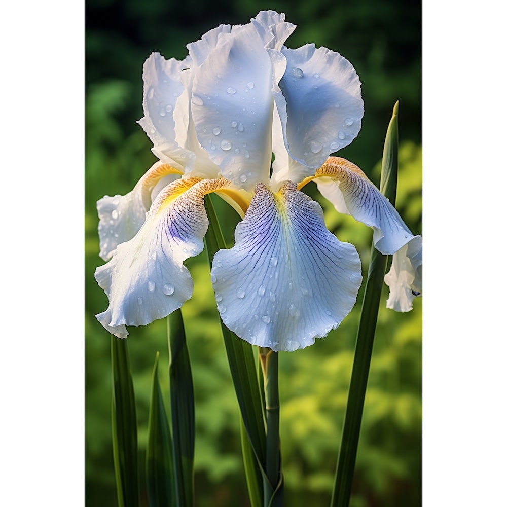 Tableau d'Iris Blanc