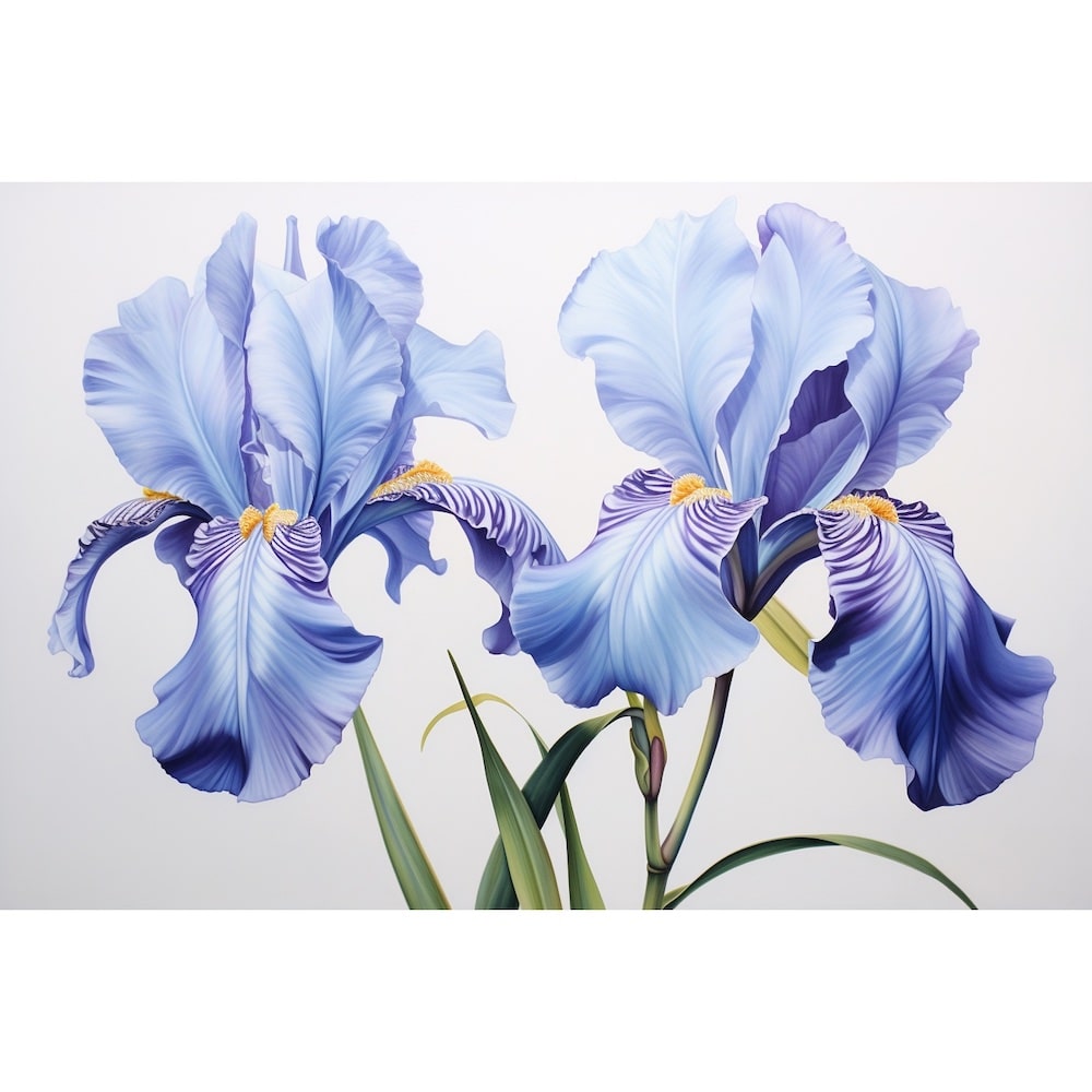Tableau Iris Bleus
