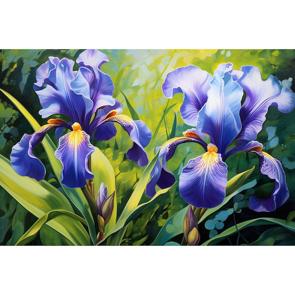 Tableau Iris Pétales