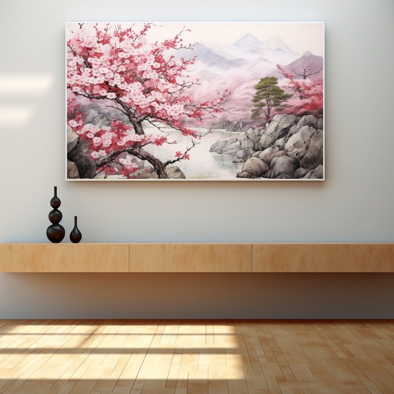 Tableau Japonais Cerisier