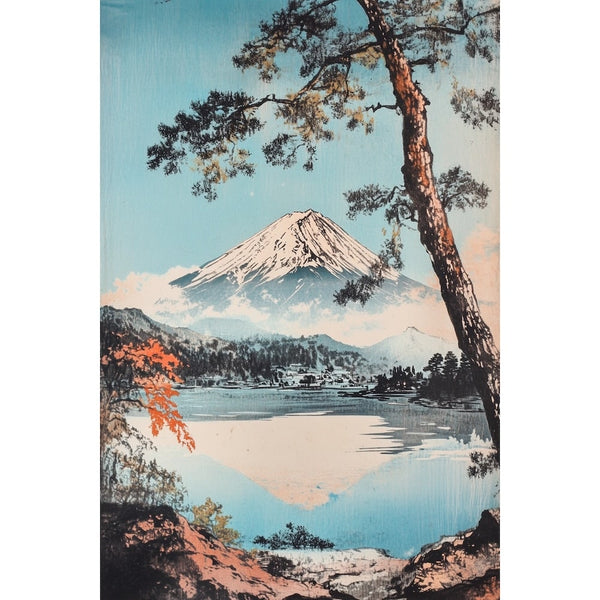 Tableau Japonais Mont Fuji, art mural décoration nature
