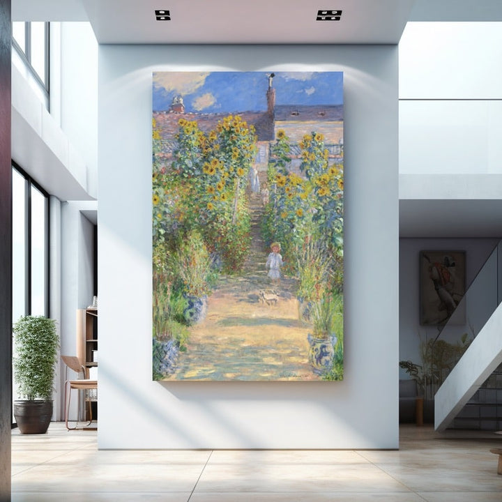 Tableau Jardin Claude Monet, art mural décoration nature
