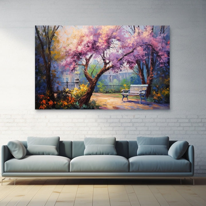 Tableau Jardin Fleuri