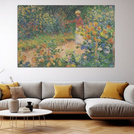 Tableau Jardin de Giverny, art mural décoration nature